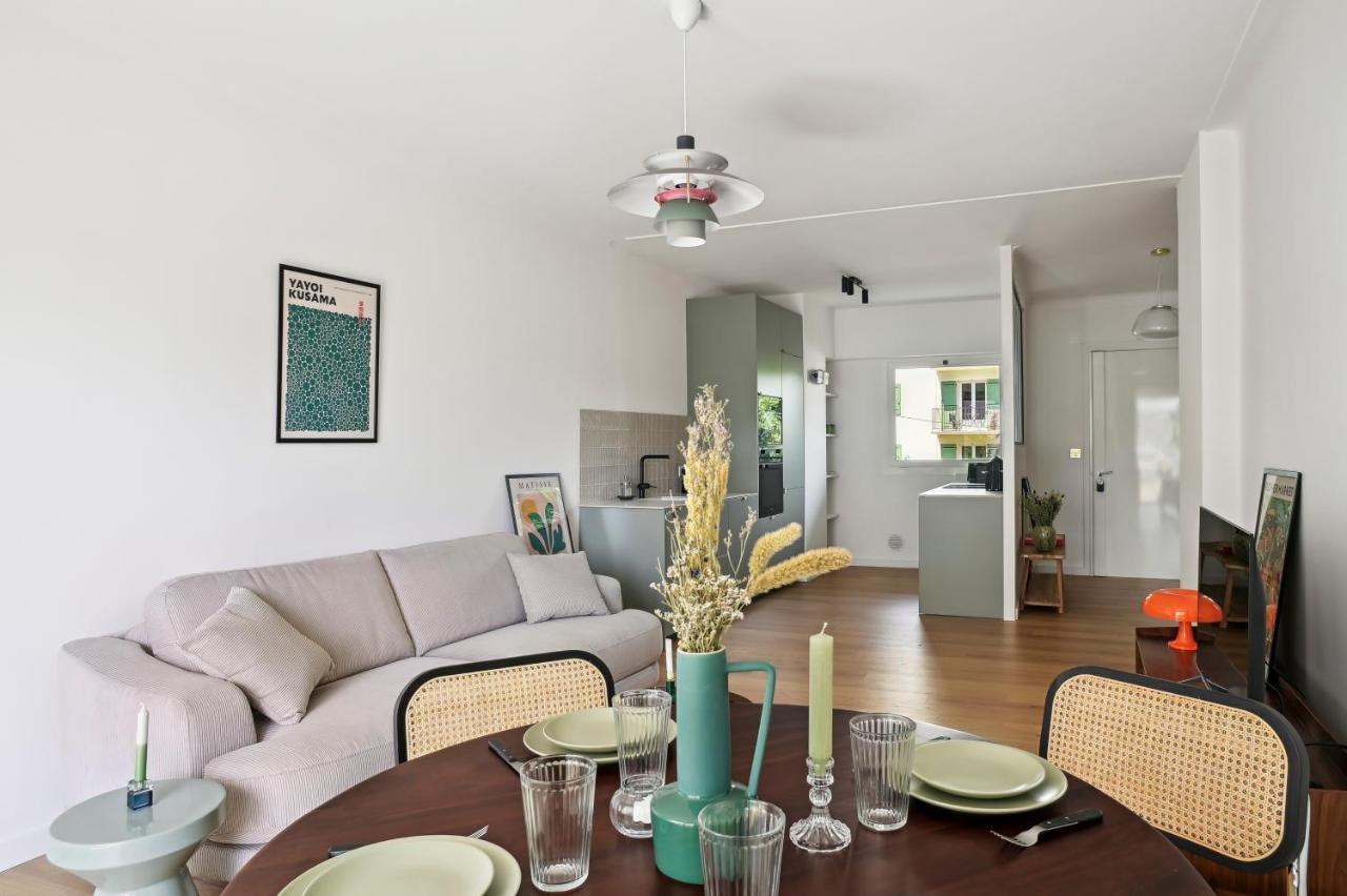 Designer Flat, Luxurious, Close From Palais, Terrasse, Private Garage, Air Conditoning Cannes Bagian luar foto