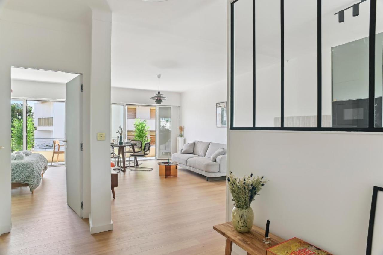 Designer Flat, Luxurious, Close From Palais, Terrasse, Private Garage, Air Conditoning Cannes Bagian luar foto