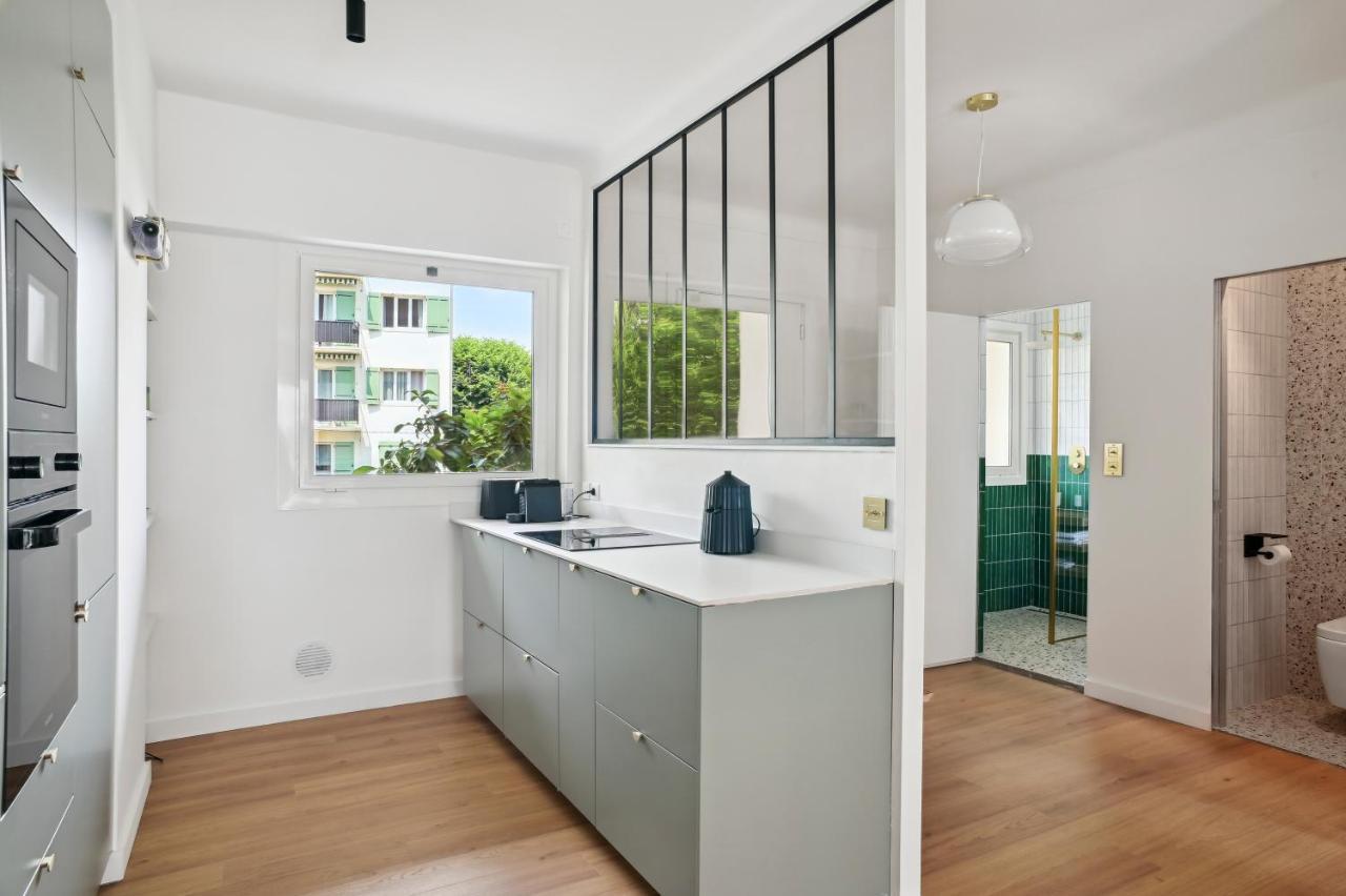 Designer Flat, Luxurious, Close From Palais, Terrasse, Private Garage, Air Conditoning Cannes Bagian luar foto